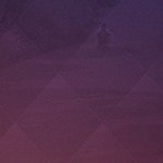 Silhouette of a person walking on a dimly lit path with purple and red gradient overlay.